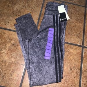 Adidas Women’s Grey/Black X-Small Leggings NWT